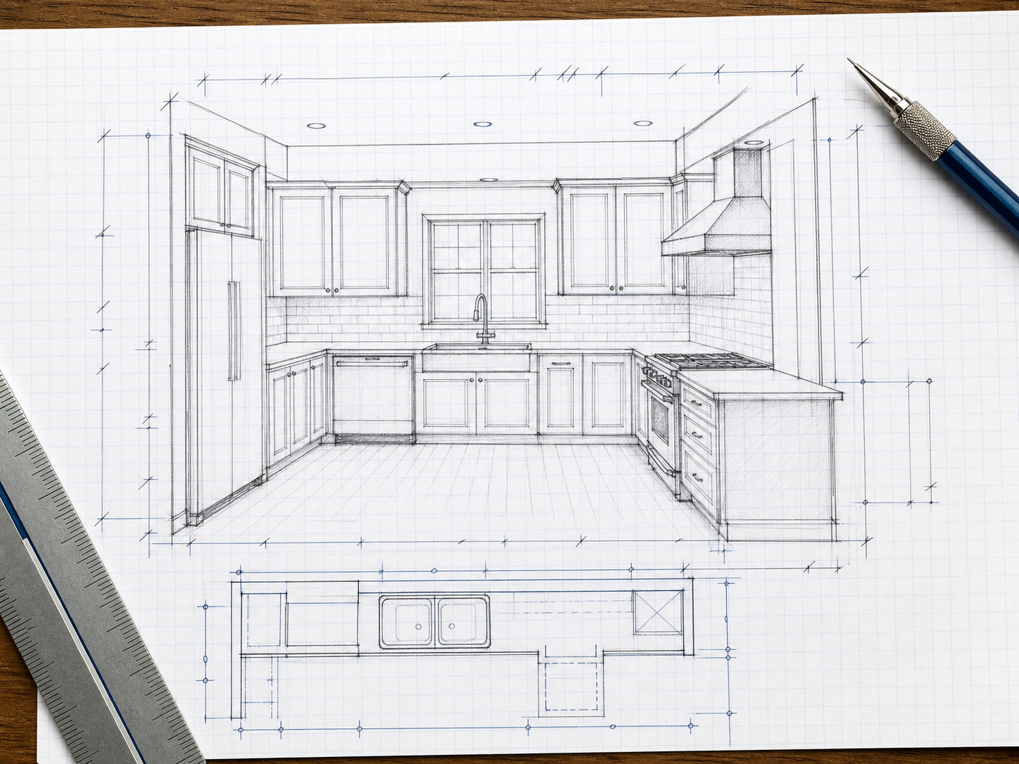 Kitchen field sketch · Brooklyn, NY